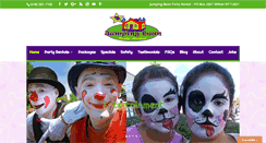 Desktop Screenshot of jumpingbeanpartyrental.com